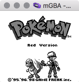 mGBA playing Pokémon Red