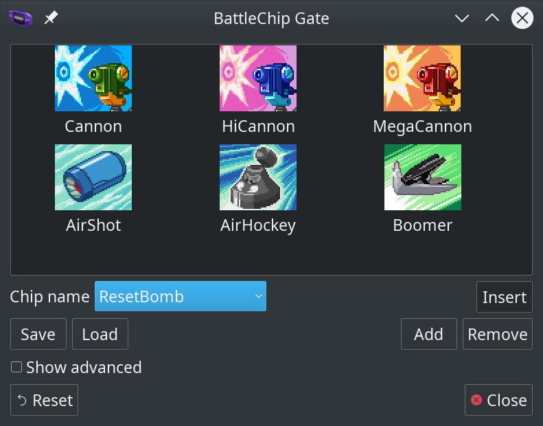 BattleChip Gate dialog