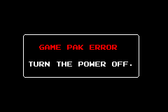 Game Pak Error